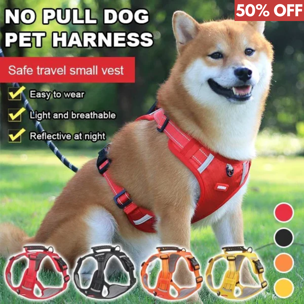 No Pull Dog Harness™ | 50% KORTING!